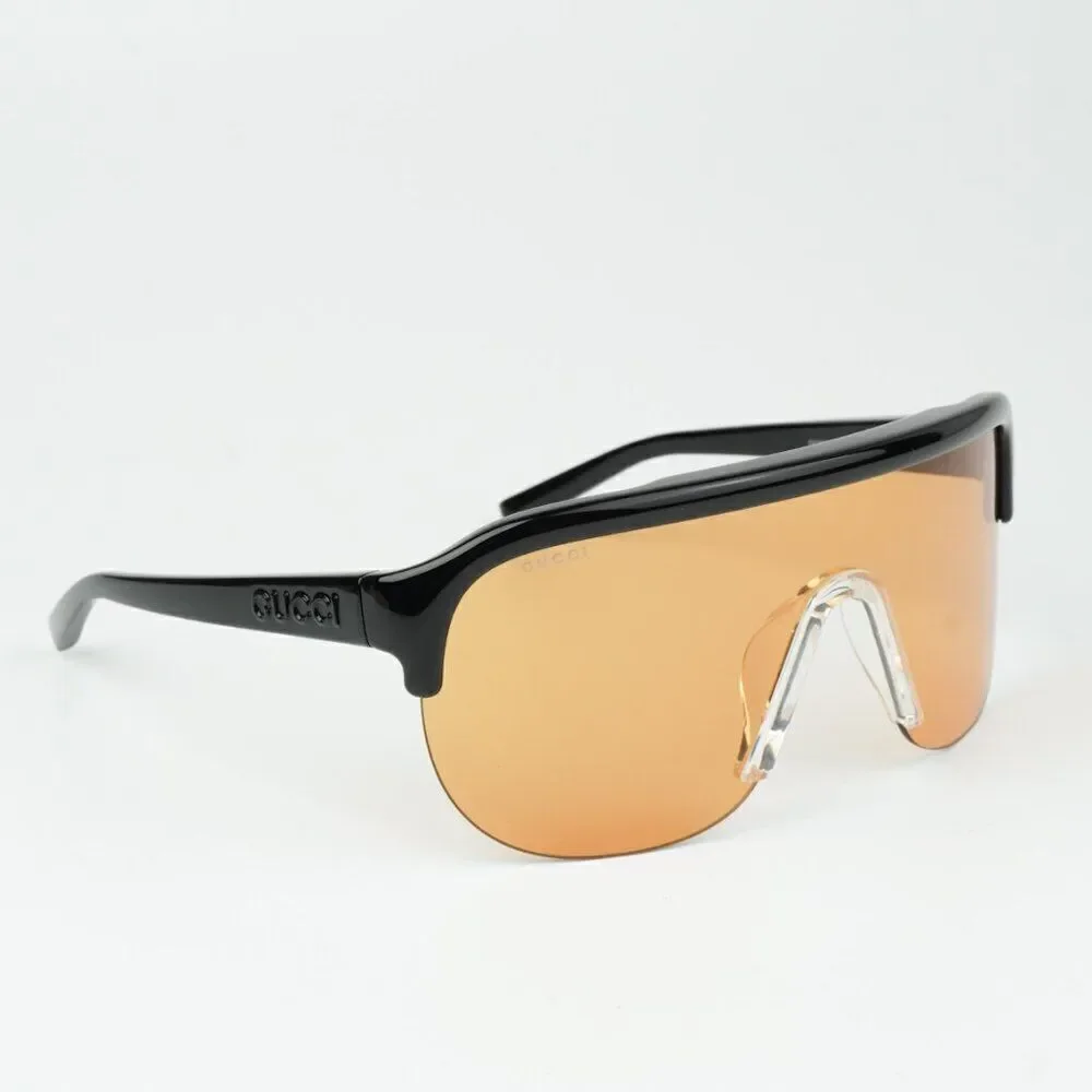 NEW Gucci GG1645S 005 Black Orange Unisex Mask Sunglasses GG 1645S